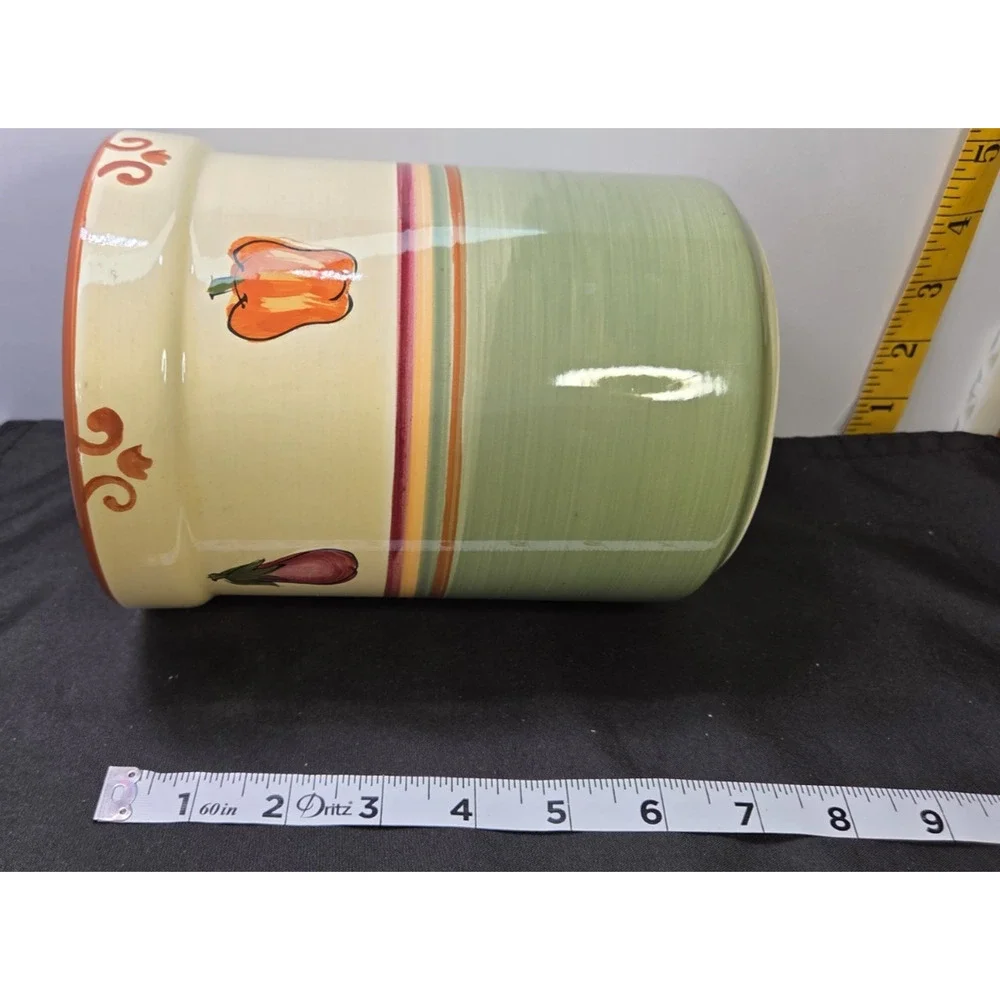 HD Designs Veggie Garden Utensil Holder Ceramic Kitchen Crock 7
